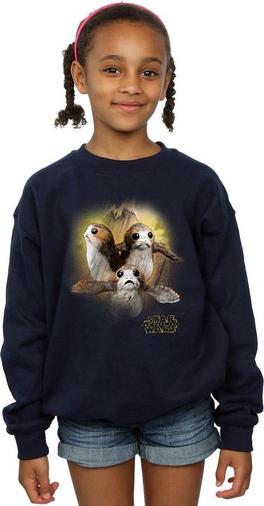 Produktbild Star Wars The Last Jedi Porgs Brushed Sweatshirt Mädchen (152, 158)