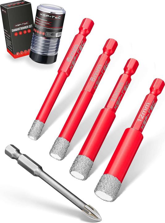 Actual product image KSP-Tec Tile drill bit set (12 millimetres)