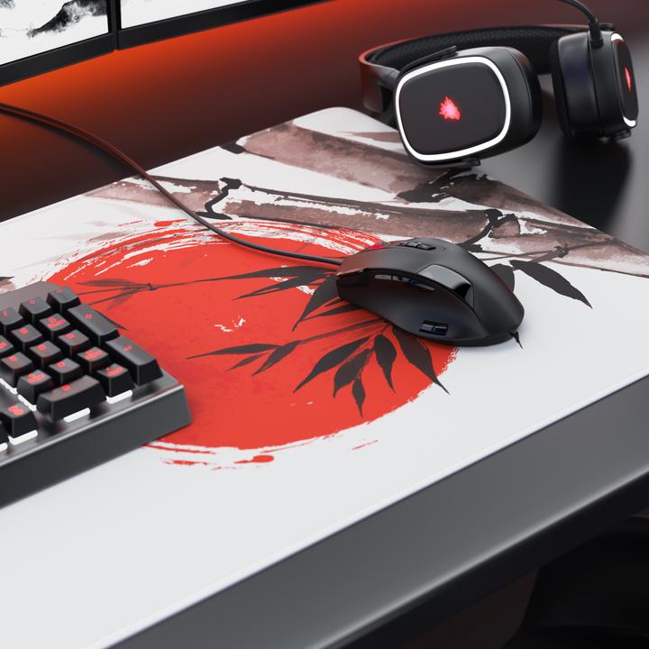 Produktbild Titanwolf Gaming Mauspad, 900 x 400mm XXL Speed Gaming Mausmatte, Mousepad Extragrosse Fläche, Sumi-e Bamboo (XXL)