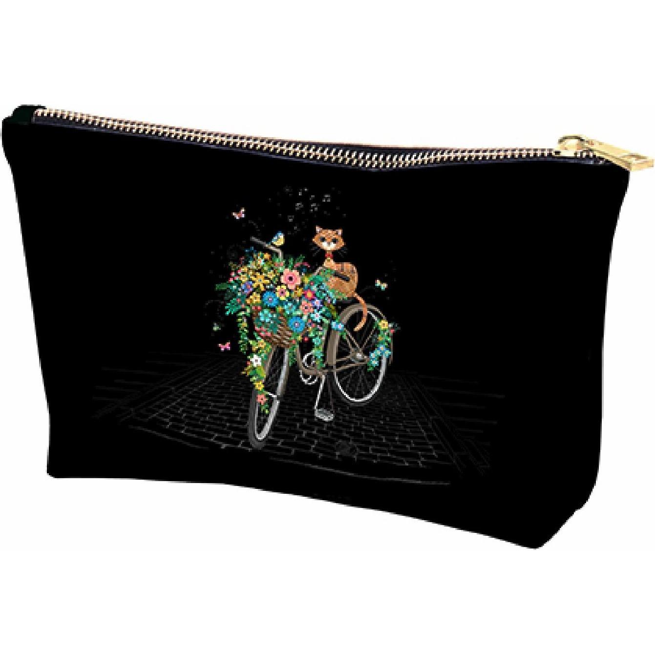 Kiub, Necessaire, trapezförmiger kulturbeutel katze velo bug art jewels pm, Schwarz