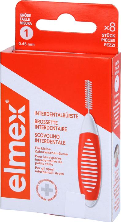 Actual product image Elmex Interdental brushes 0.45mm Orange (8 pcs) (8 x, 0.45 mm)