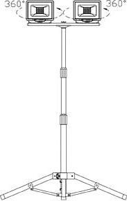 Immagine prodotto Luxula Faretto da cantiere a LED (6000 lm)