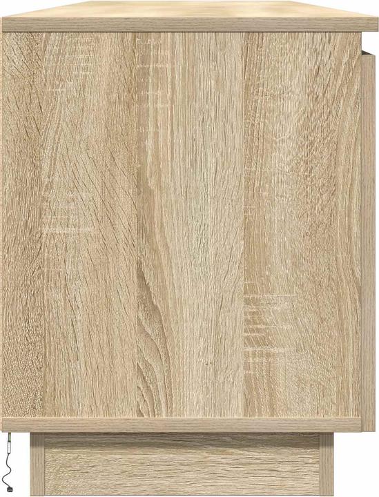 Actual product image vidaXL TV cabinet with LED Sonoma oak 180x38x49 cm wood-based material (180 x 38 x 49 cm)