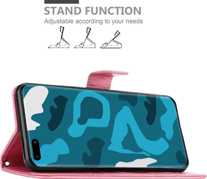 Produktbild Cadorabo Flower Book Cover (Huawei P40 Pro)