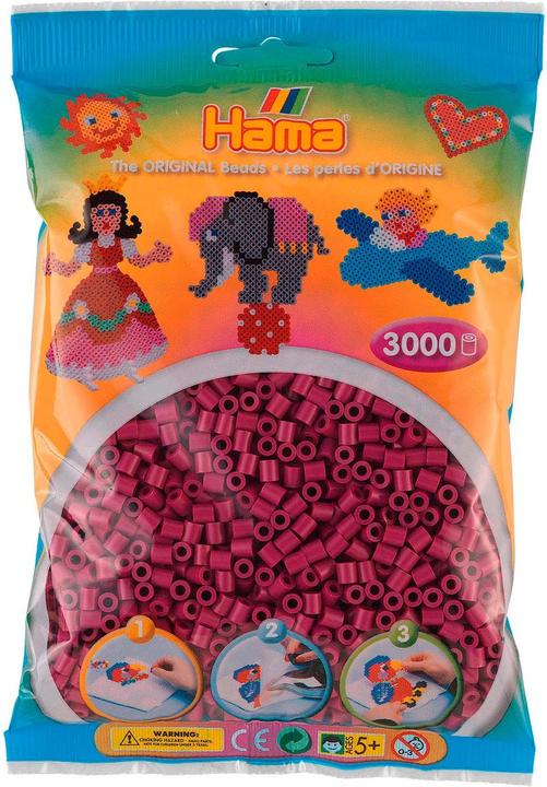 Actual product image Hama Perlen Strijkkralen - Pruim (201-82), 3000st.
