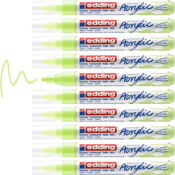 Produktbild Edding Acrylmarker 5100 Medium (Pastellgrün, 3 mm, 1 x)
