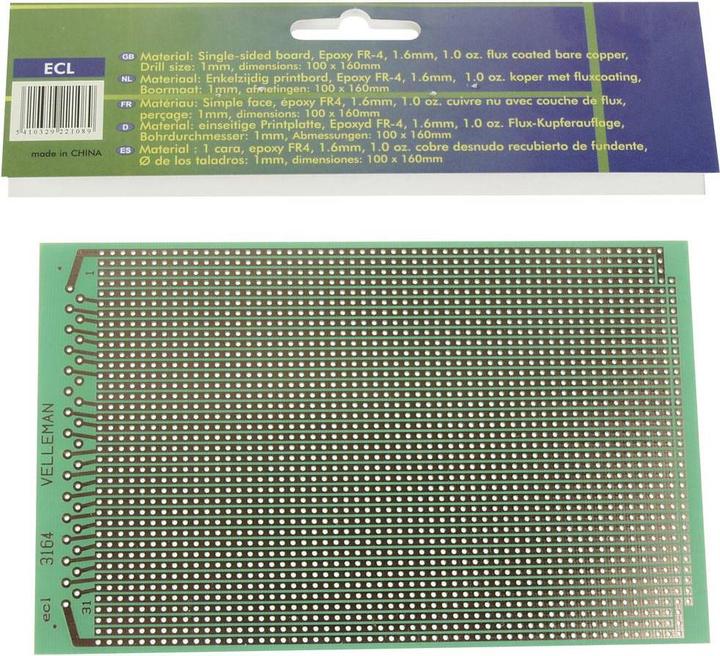Velleman Euro board 100x160mm (Breadboard)