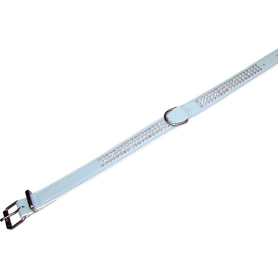 Nobby Halsband Crystal dreireihig (M, Hund), Halsband + Leine