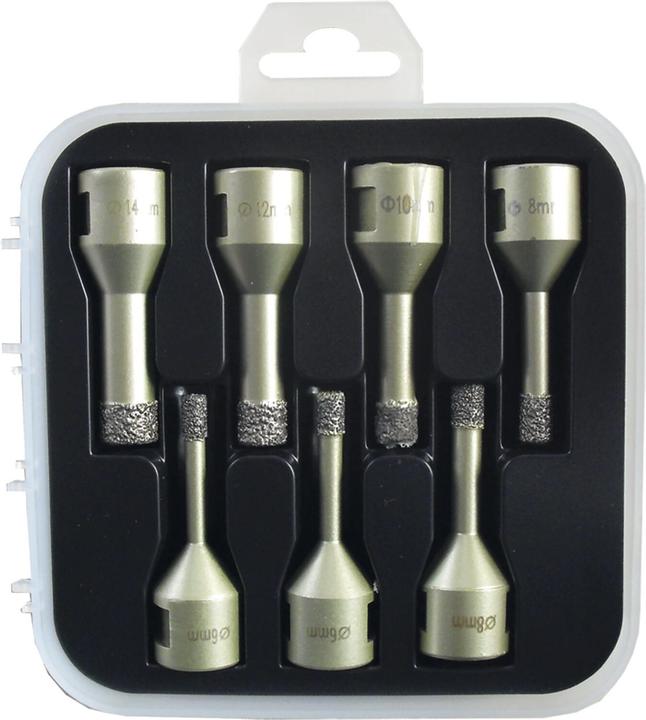 Diewe Fliesenbohrkronen-Set 7-teilig (10, 12, 14 mm, 2 x 6, 2 x 8)