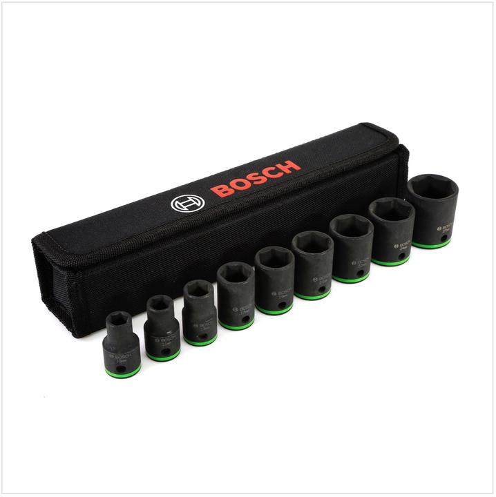 Actual product image Bosch Professional Zubehör Socket wrench inserts set (19 mm, 17 mm, 10 mm, 11 mm, 13 mm, 27 mm, 21 mm, 24 mm, 22 mm)