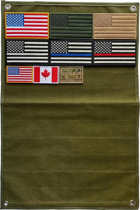 Charlie Mike Klett-Paneel MEDIUM VELCRO PANEL, od green