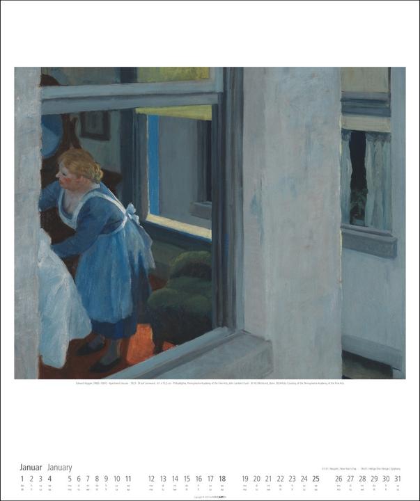Produktbild Edward Hopper Kalender 2026 (46 x 55 cm)