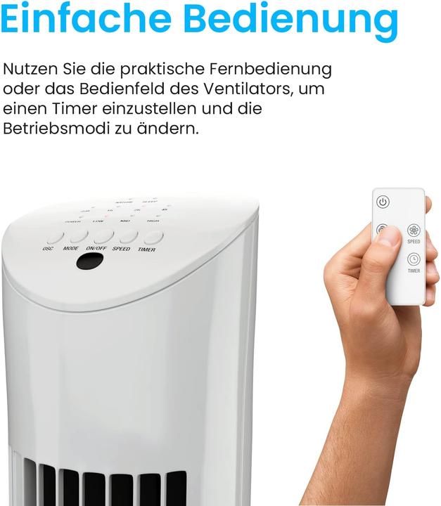 Produktbild Breeze Turmventilator Weiss (54 dB)