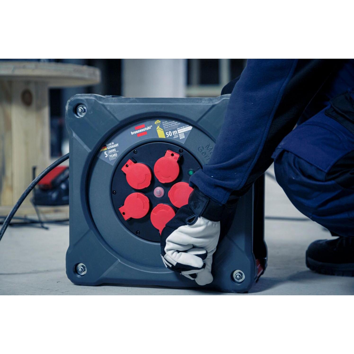 Thumbnail - Brennenstuhl, Kabelrolle, Profi K-Tro. Cube K (50 m)