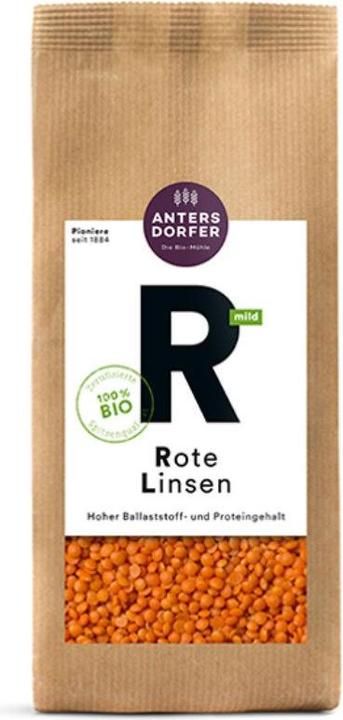Actual product image Antersdorfer Red lentils organic (500 g)