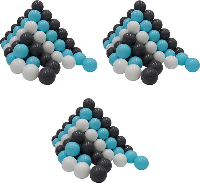 Produktbild Knorrtoys Bälleset ca. Ø6 cm - 300 balls/creme/grey/lightblue