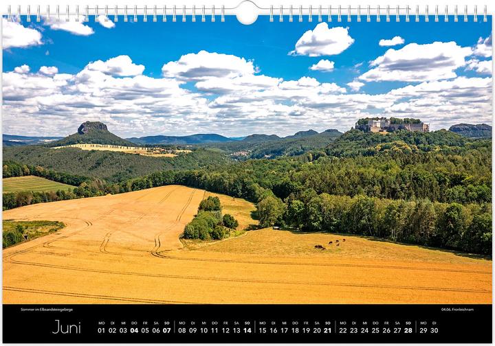 Produktbild Kalender Schsische Schweiz Luftaufnahmen 2026