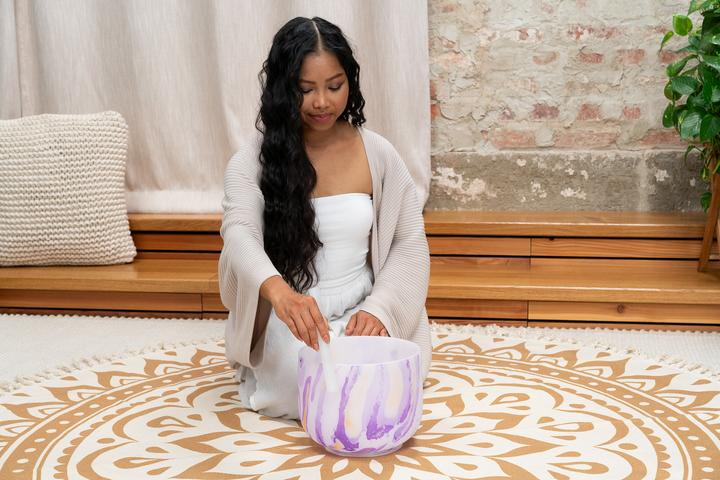 Produktbild Meinl Marble Crystal Singing Bowl 10" - Note B4 (Perkussion)