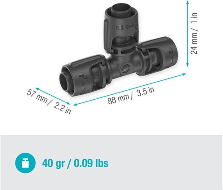 Produktbild Gardena T-Stück 13 mm (Tropfbewässerung Verbinder + Abzweiger)