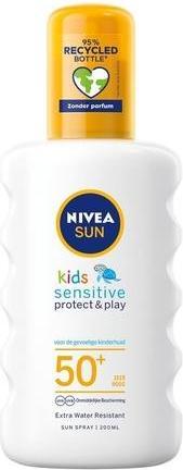 Actual product image NIVEA Sun Kids Pure & Sensitive Sun Spray SPF50 200ml (Sun spray, SPF 50+, 200 ml)