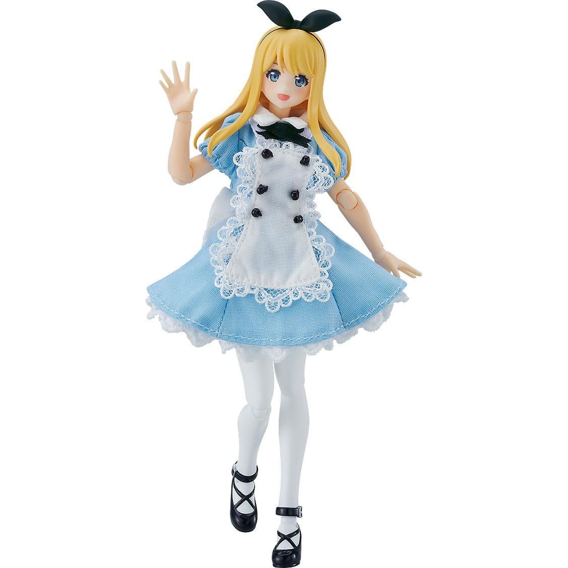 Max Factory Original Character figurine Figma Female Body (Alice) with Dress and Apron Outfit 13 cm