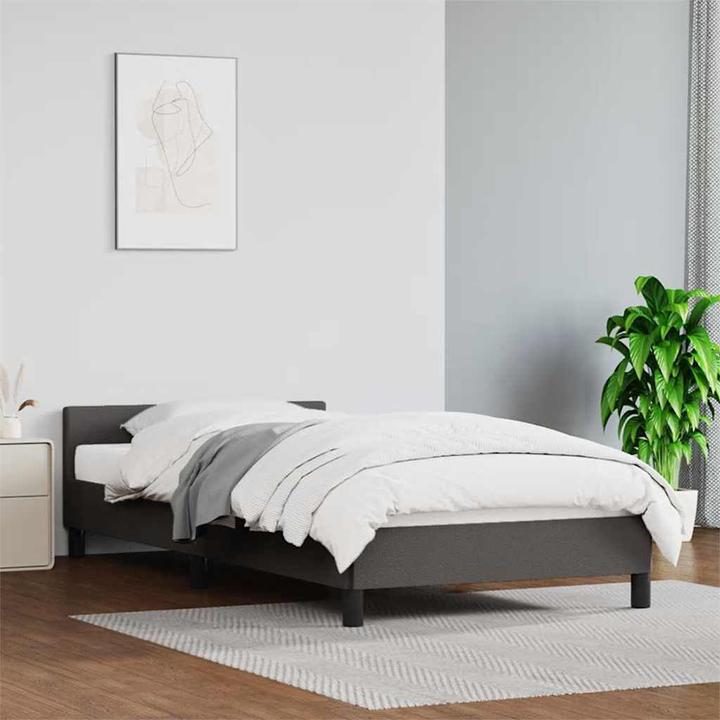 Actual product image vidaXL Bettgestell mit Kopfteil (90 x 190 cm)