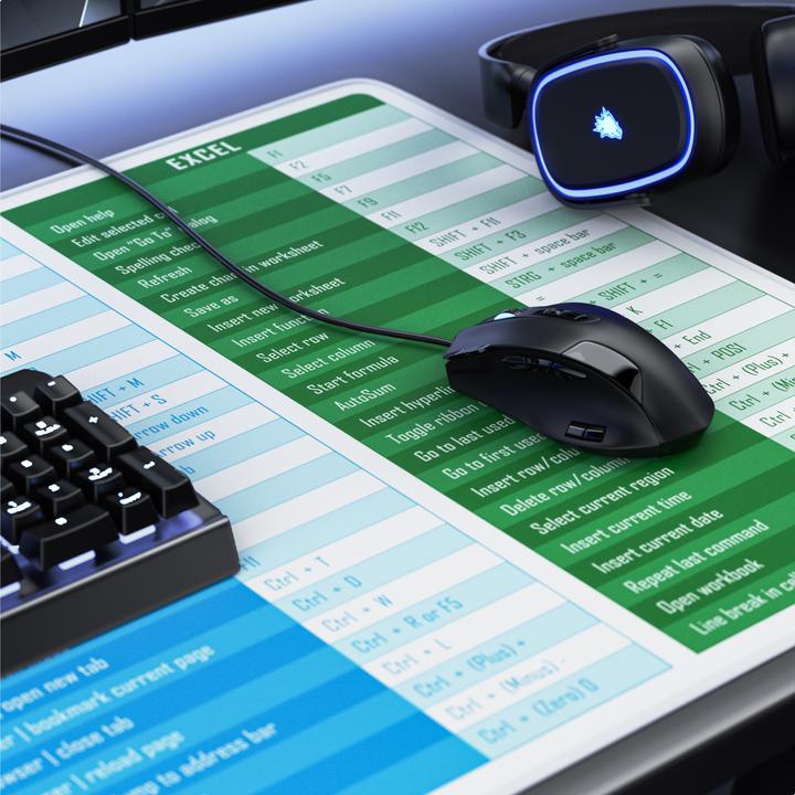 Actual product image Titanwolf Mauspad XXXL Gaming Speed Mousepad 1200 x 600 x 3 mm, Schreibtischauflage, abwaschbar, MS Function (3XL)