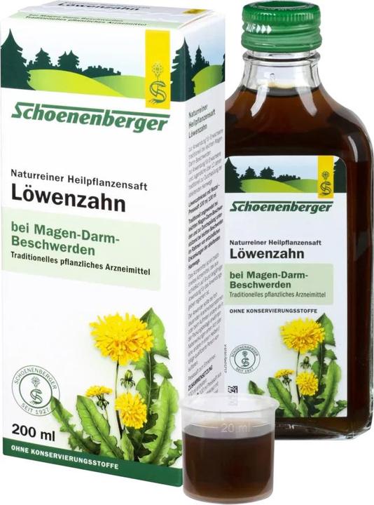 Actual product image Schönenberger Dandelion medicinal plant juice