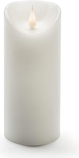 Immagine prodotto Konstsmide Candela di cera a LED, bianca, con fiamma 3D, Ø 7,5 cm, altezza: 17,5 cm, con timer 4h e 8h (1 x)