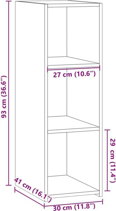 Immagine prodotto VidaXL Credenza (30 x 41 x 93 cm)