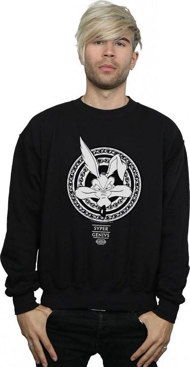 Actual product image Looney Tunes Mens Wile E Coyote Super Genius Sweatshirt (4XL)