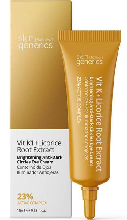Actual product image Skin Generics Vit K1 Licorice Root Extract Eye Cream 15ml (Eye Care Cream, 15 ml)