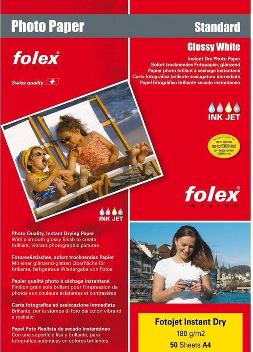 Actual product image Folex Photo Paper High Gloss, Instant Dry (180 g/m², A4, 50 pcs.)