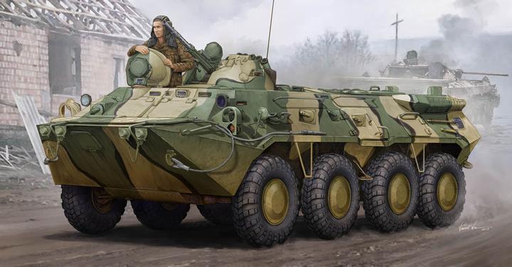 Actual product image Trumpeter Russian BTR-80 APC