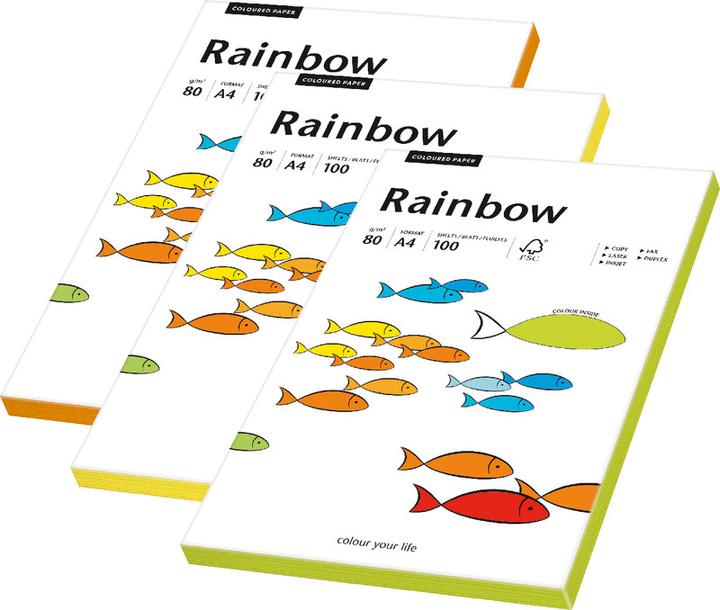 Immagine prodotto Rainbow Carta copiativa colorata al neon (80 g/m², 100 x, A4)