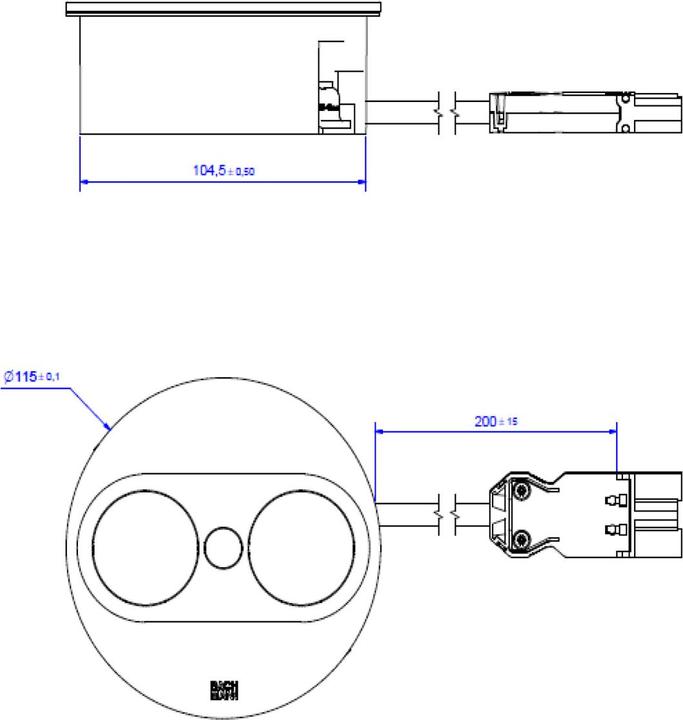 Actual product image Bachmann Multiple socket outlets