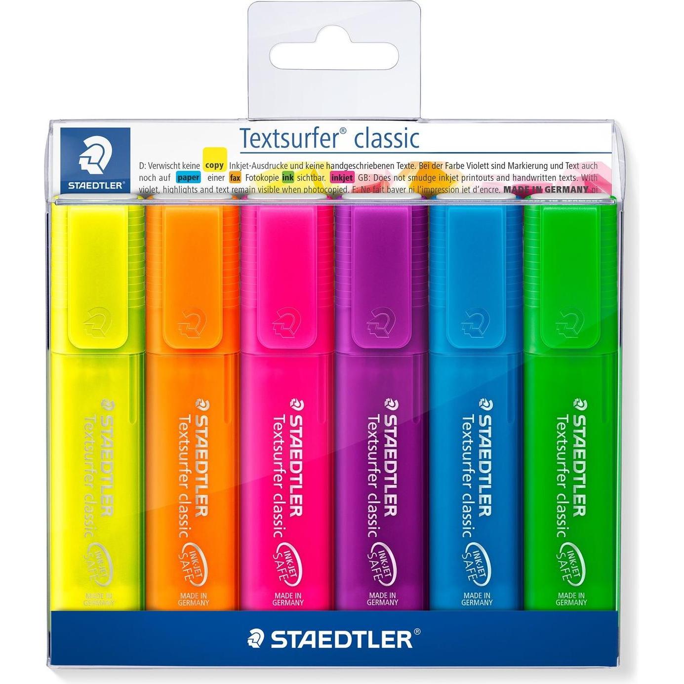 Staedtler, Marker, Textmarker Textsurfer clas 6St Etui (Mehrfarbig, 5 mm, 6 x)