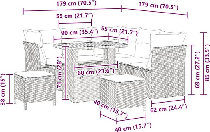 Produktbild vidaXL Milani