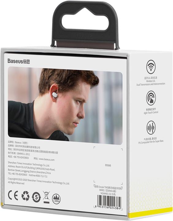 Actual product image Baseus Encok WM01 (ANC, 5 h, Wireless)