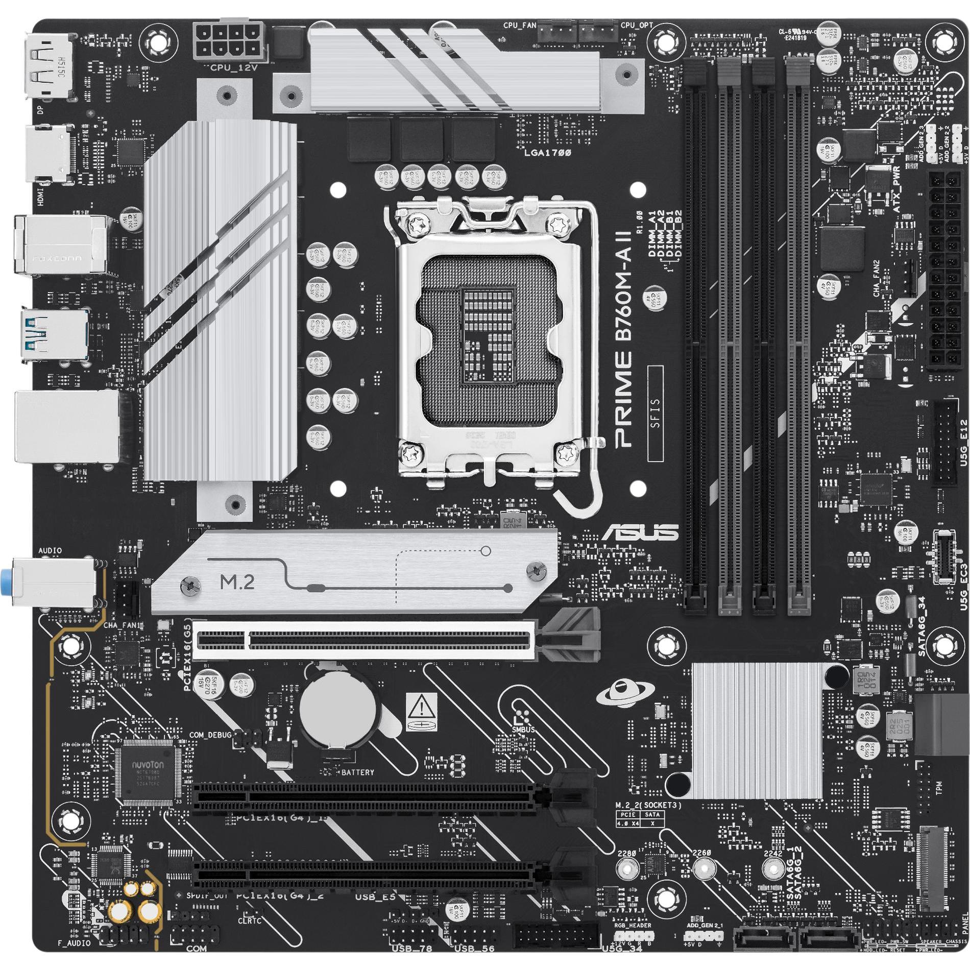 ASUS PRIME B760M-A II-CSM (LGA 1700, Intel B760, mATX), Mainboard