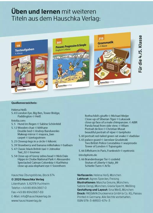 Produktbild Quer durch die 4. Klasse, Englisch - Übungsblock (Deutsch, Englisch, Helena Heiss, Mascha Greune, 2020)