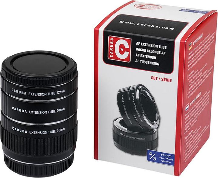 Actual product image Caruba Extension Tube Set Olympus Chrome (Macro intermediate ring)