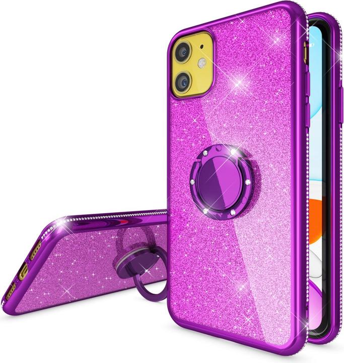 Image du produit Nalia Ring Glitter Silicone Cover (Apple iPhone 11)