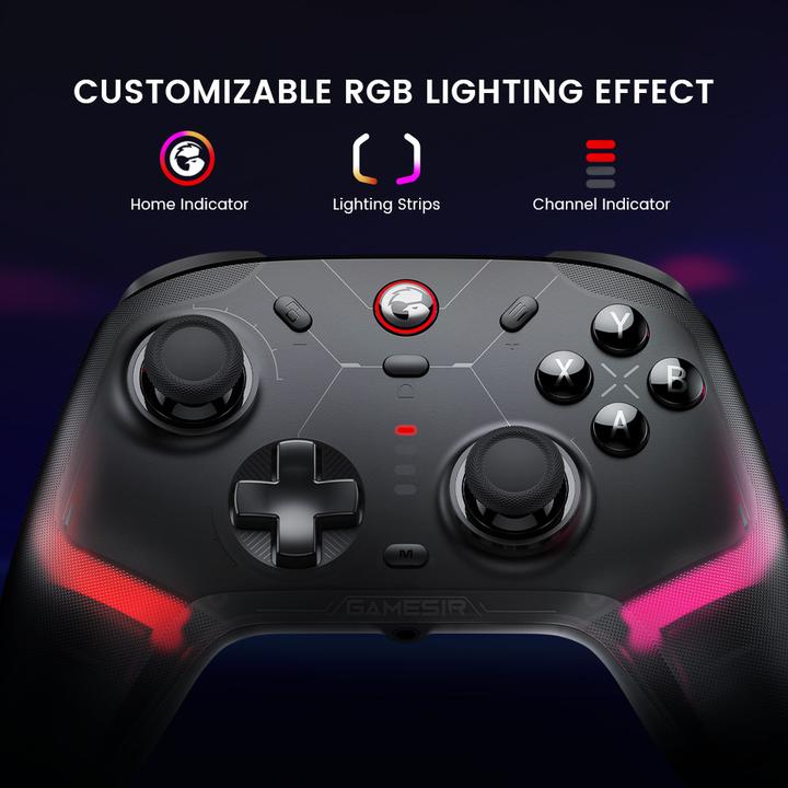 Actual product image Gamesir Controller Cyclone 2 Tri-Mode Connect schwarz Switch (Android, iOS, Switch, Steam Machine, PC)