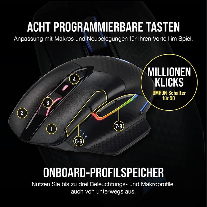 Actual product image Corsair Dark Core RGB Pro (Cable, Wireless)