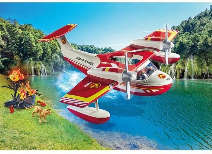 Image du produit Playmobil Avion de pompier avec fonction d'extinction (71463)
