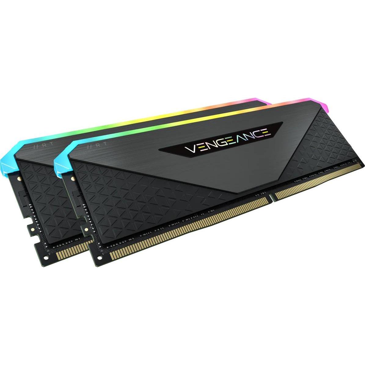 Thumbnail - Corsair Vengeance RGB RT (2 x 8GB, 4000 MHz, DDR4-RAM, DIMM), RAM, Schwarz