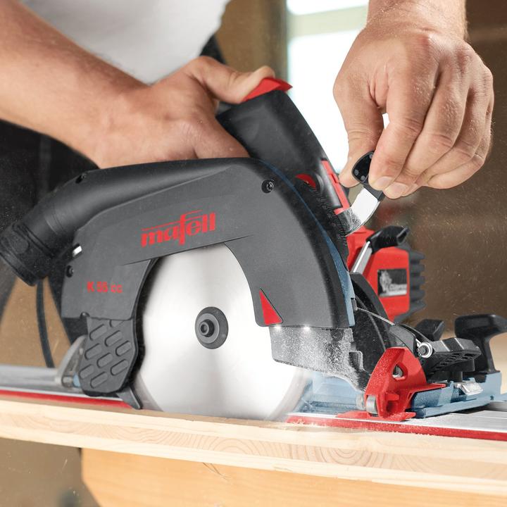 Actual product image Mafell Hand-held circular saw K55cc cutting depth 0-58mm, in T-MAX