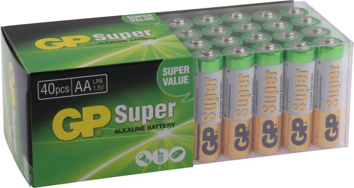 Produktbild GP Batteries Super Alkaline (40 Stk., AA)