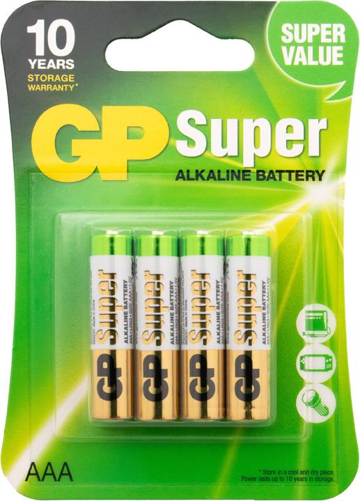 Immagine prodotto GP Batteries Super Alcalina (4 pz., AAA, 2400 mAh)